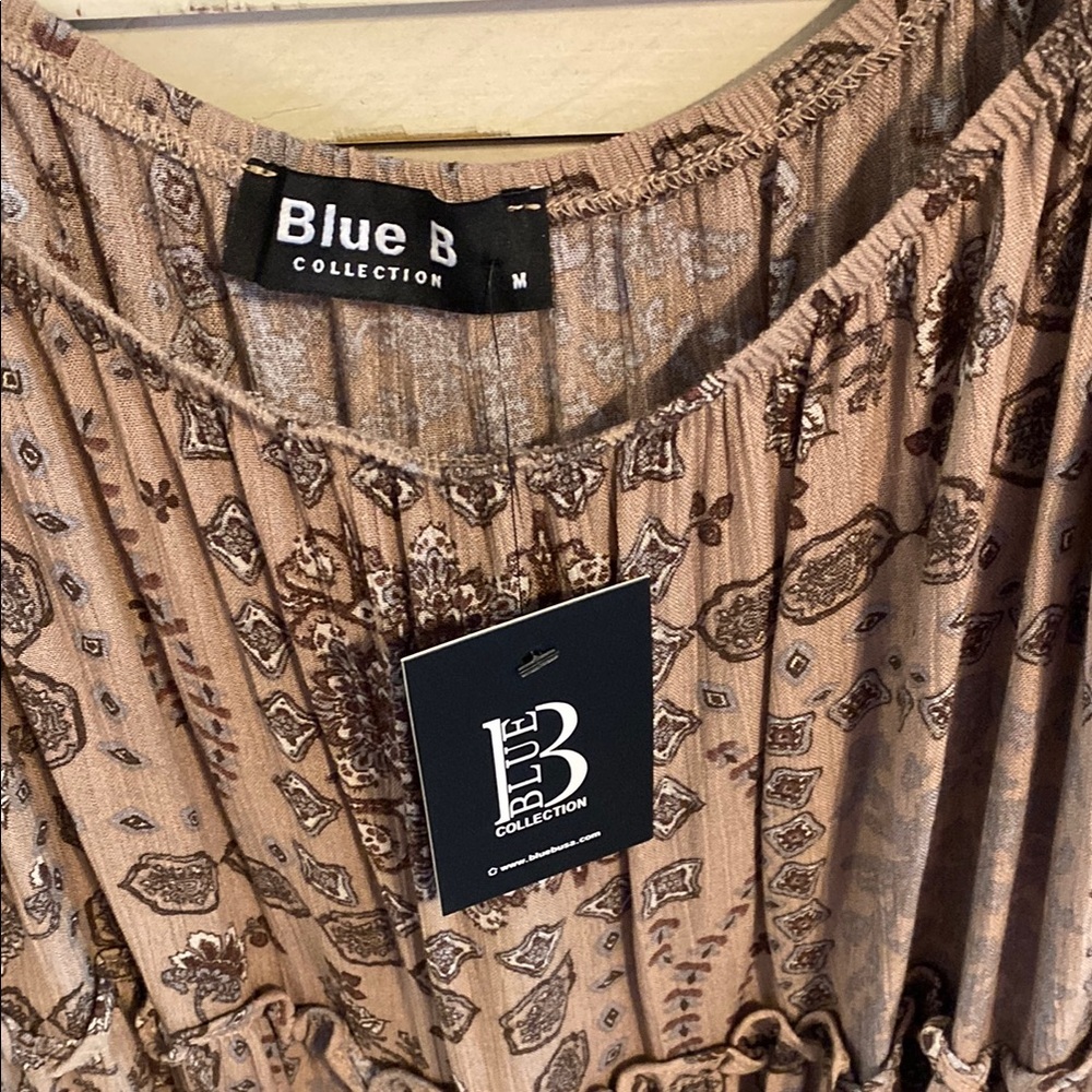 Blue B boho mini dress. NWT - Picture 2 of 4